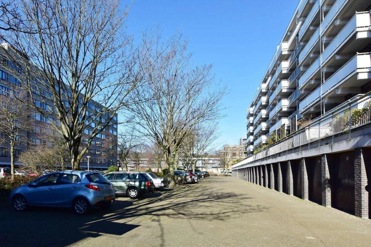 geblurde versie van de foto als achtergrond