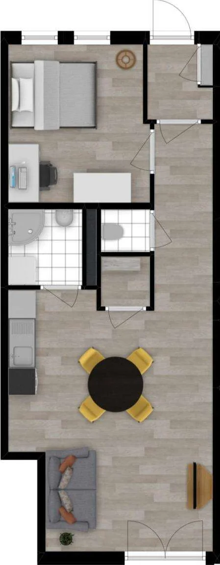 geblurde versie van de foto als achtergrond