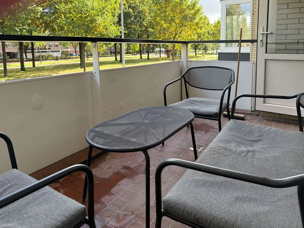 geblurde versie van de foto als achtergrond