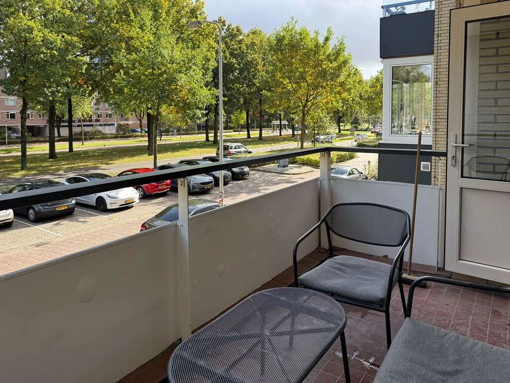 geblurde versie van de foto als achtergrond