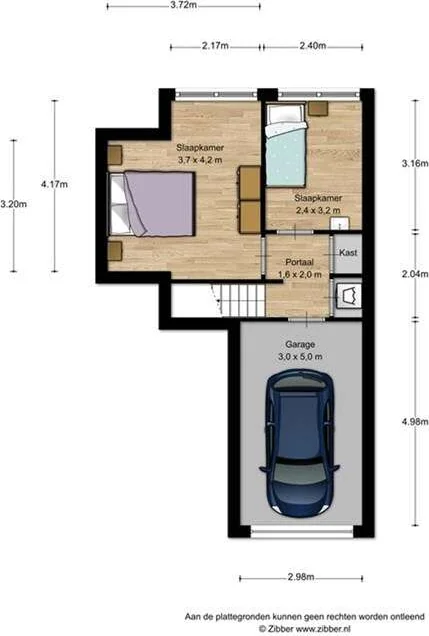 geblurde versie van de foto als achtergrond