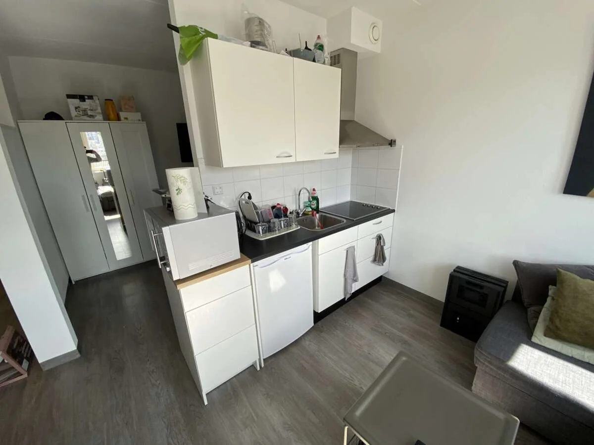 geblurde versie van de foto als achtergrond