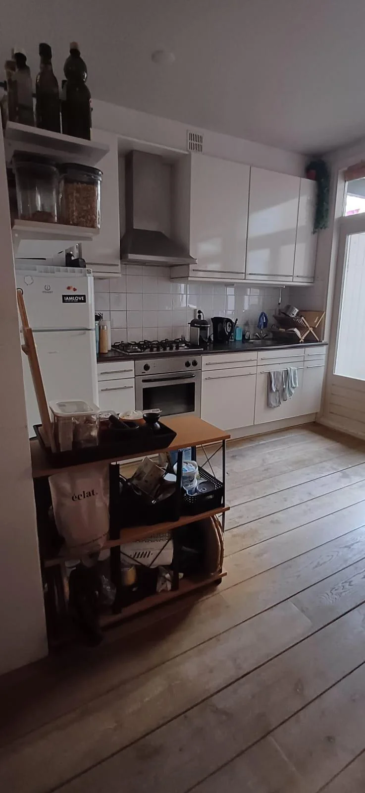 geblurde versie van de foto als achtergrond