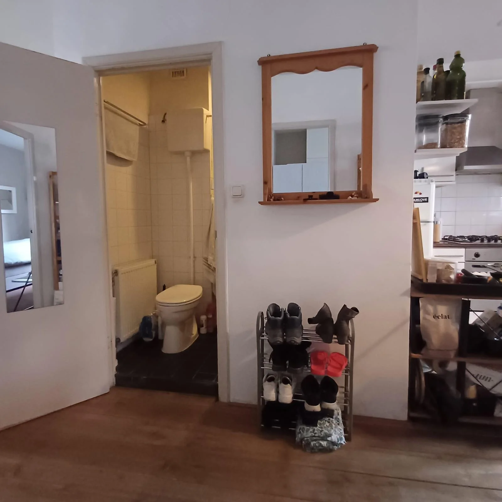 geblurde versie van de foto als achtergrond