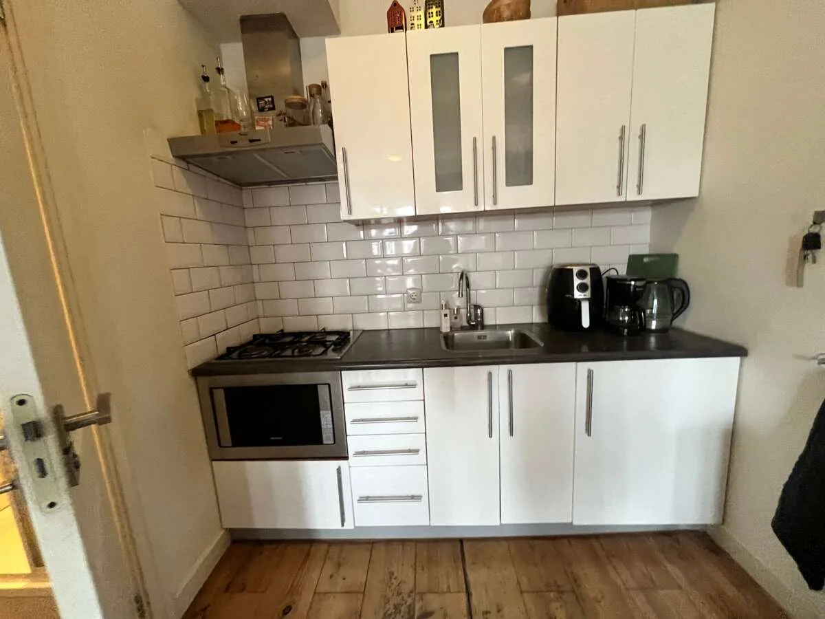 geblurde versie van de foto als achtergrond