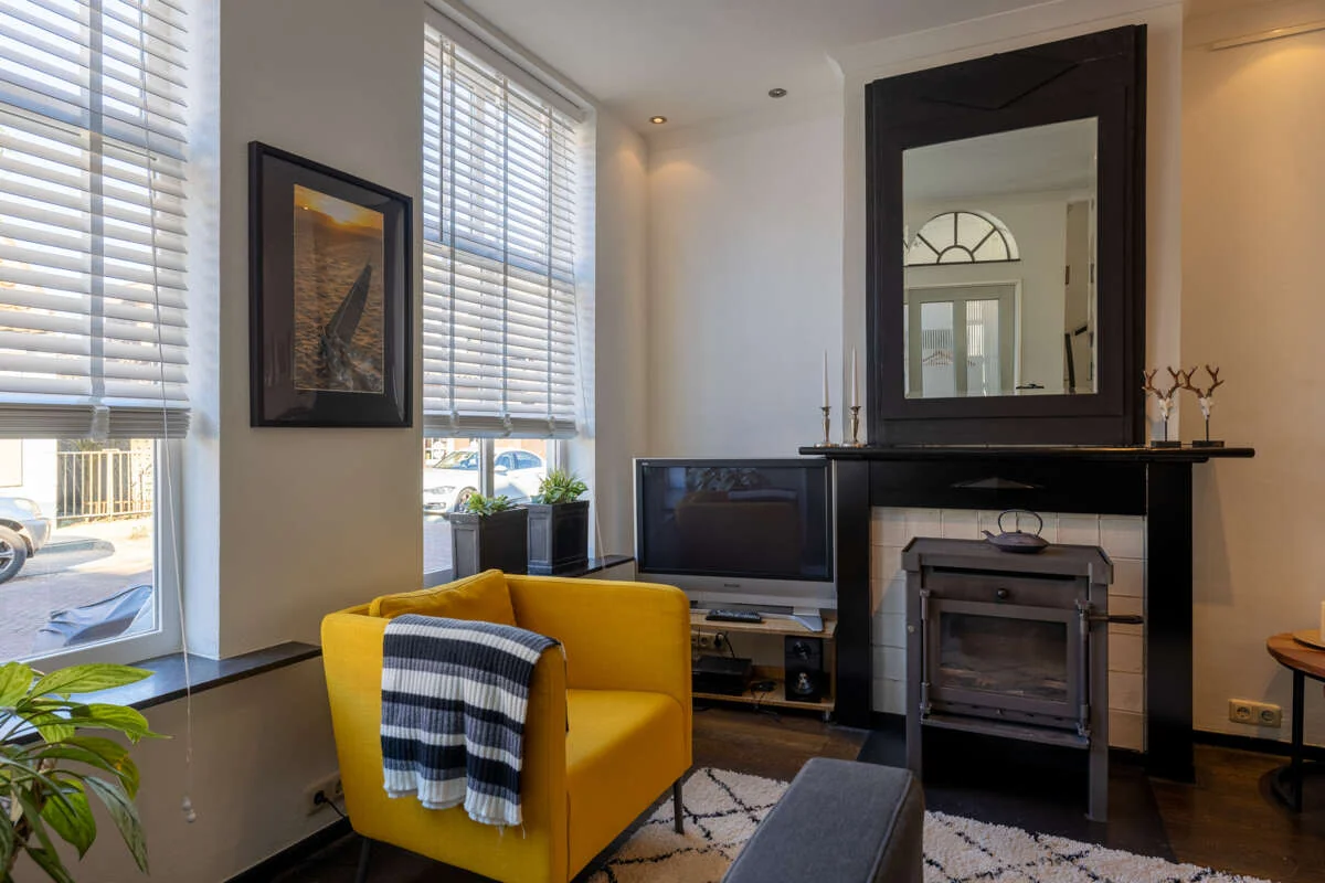 geblurde versie van de foto als achtergrond