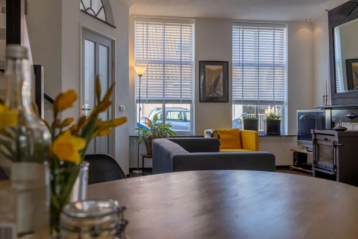 geblurde versie van de foto als achtergrond