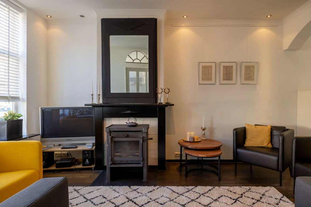 geblurde versie van de foto als achtergrond