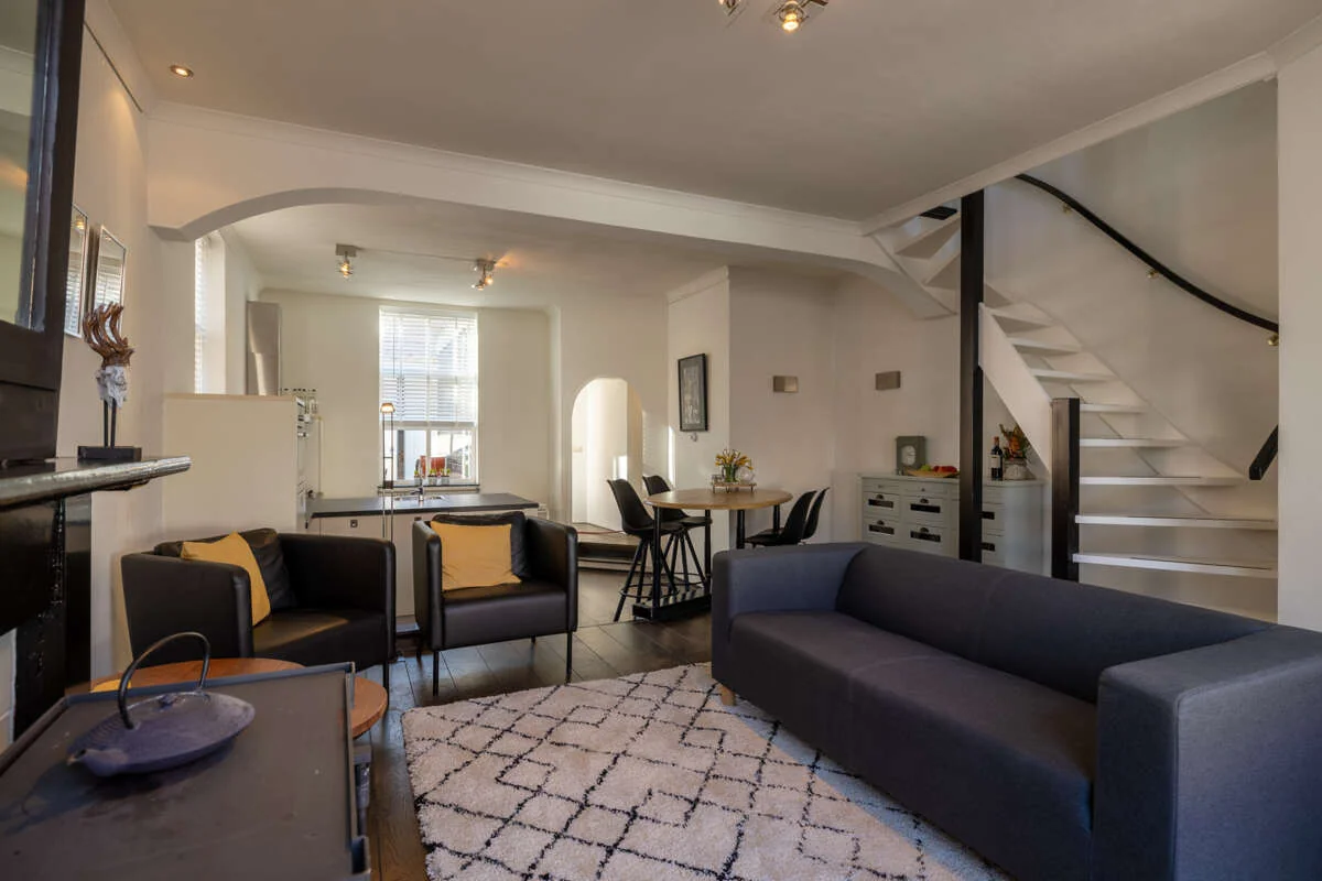 geblurde versie van de foto als achtergrond