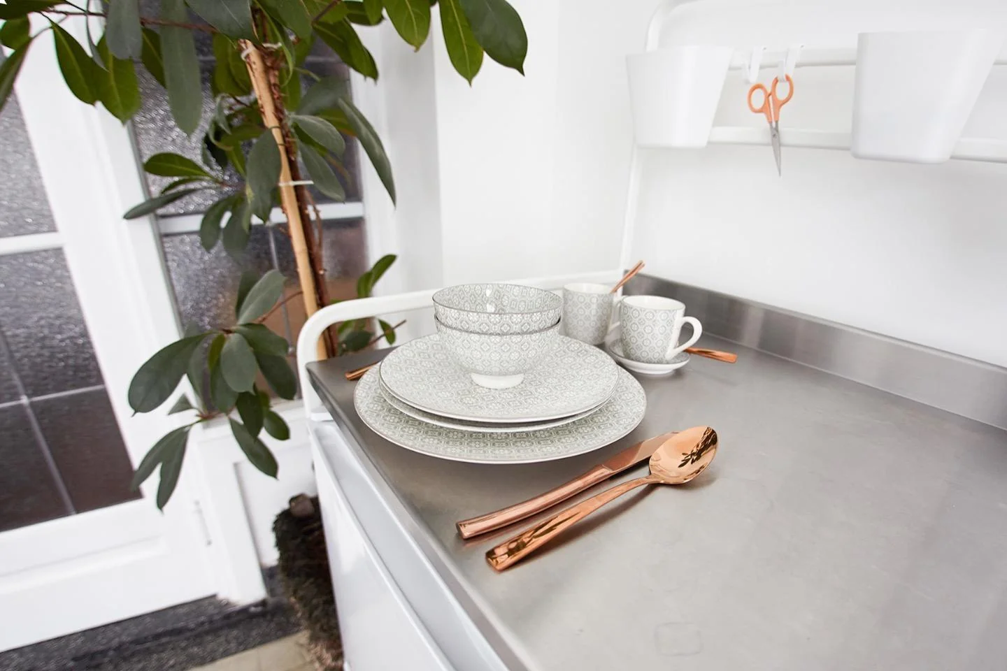 geblurde versie van de foto als achtergrond