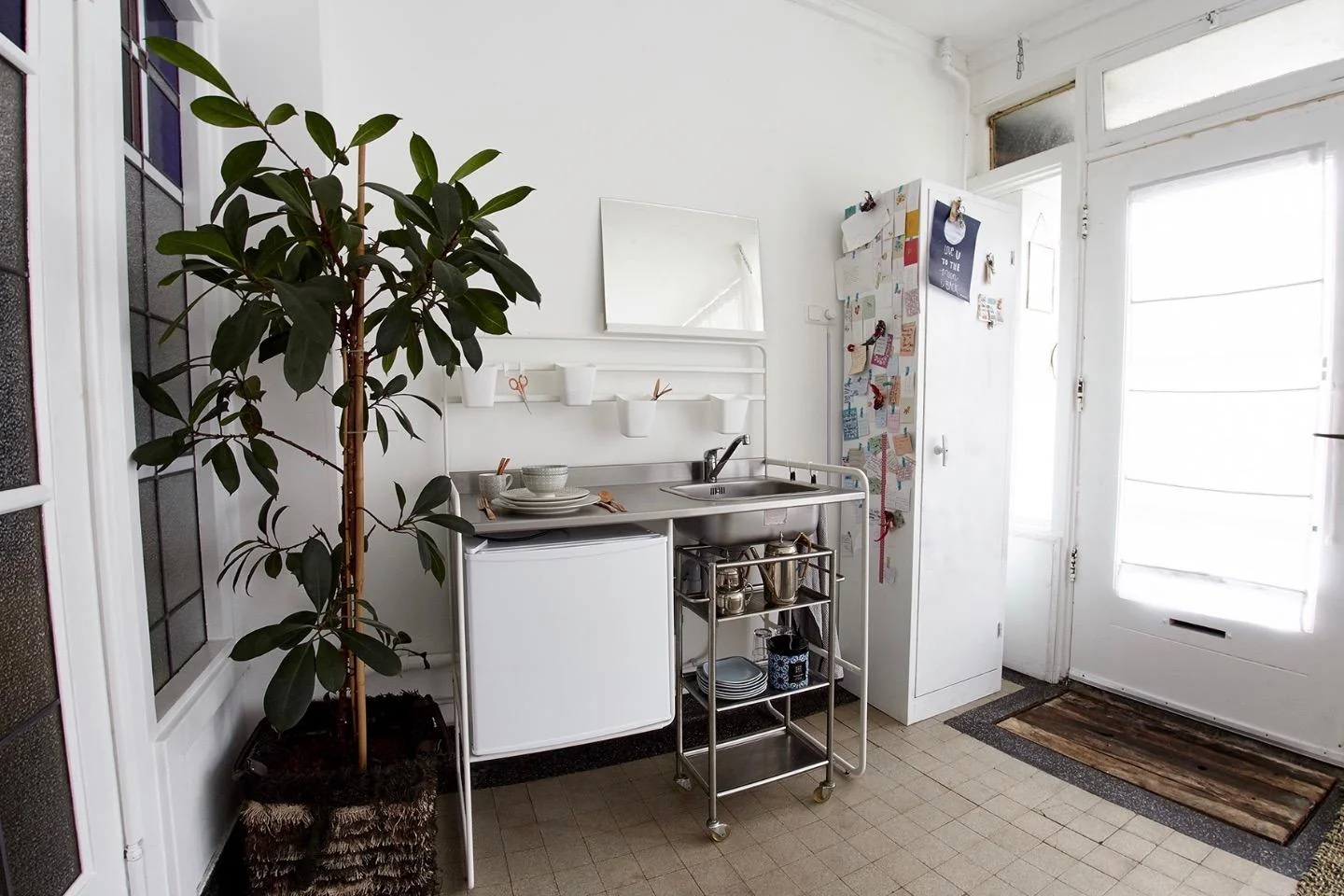 geblurde versie van de foto als achtergrond