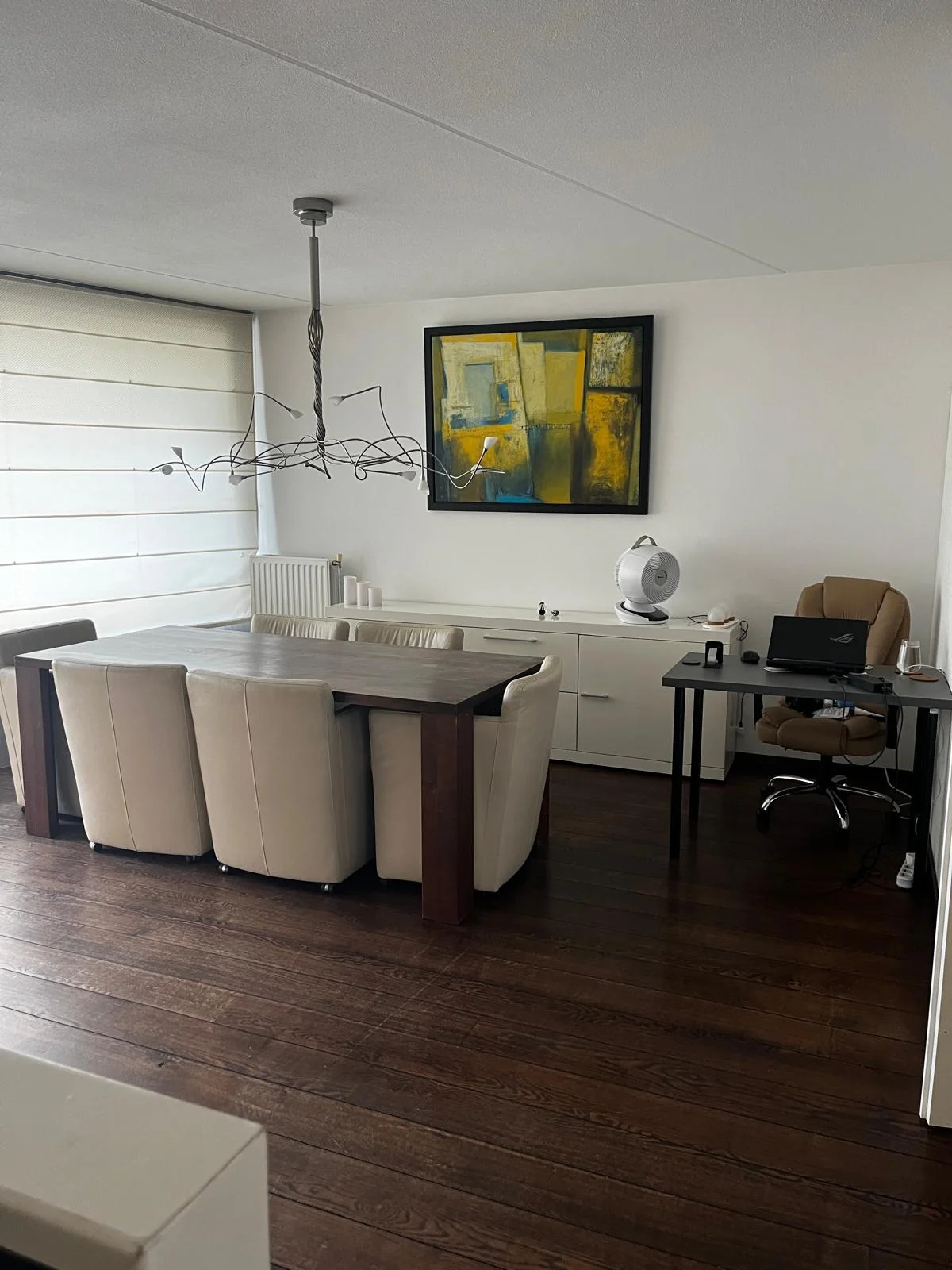 geblurde versie van de foto als achtergrond