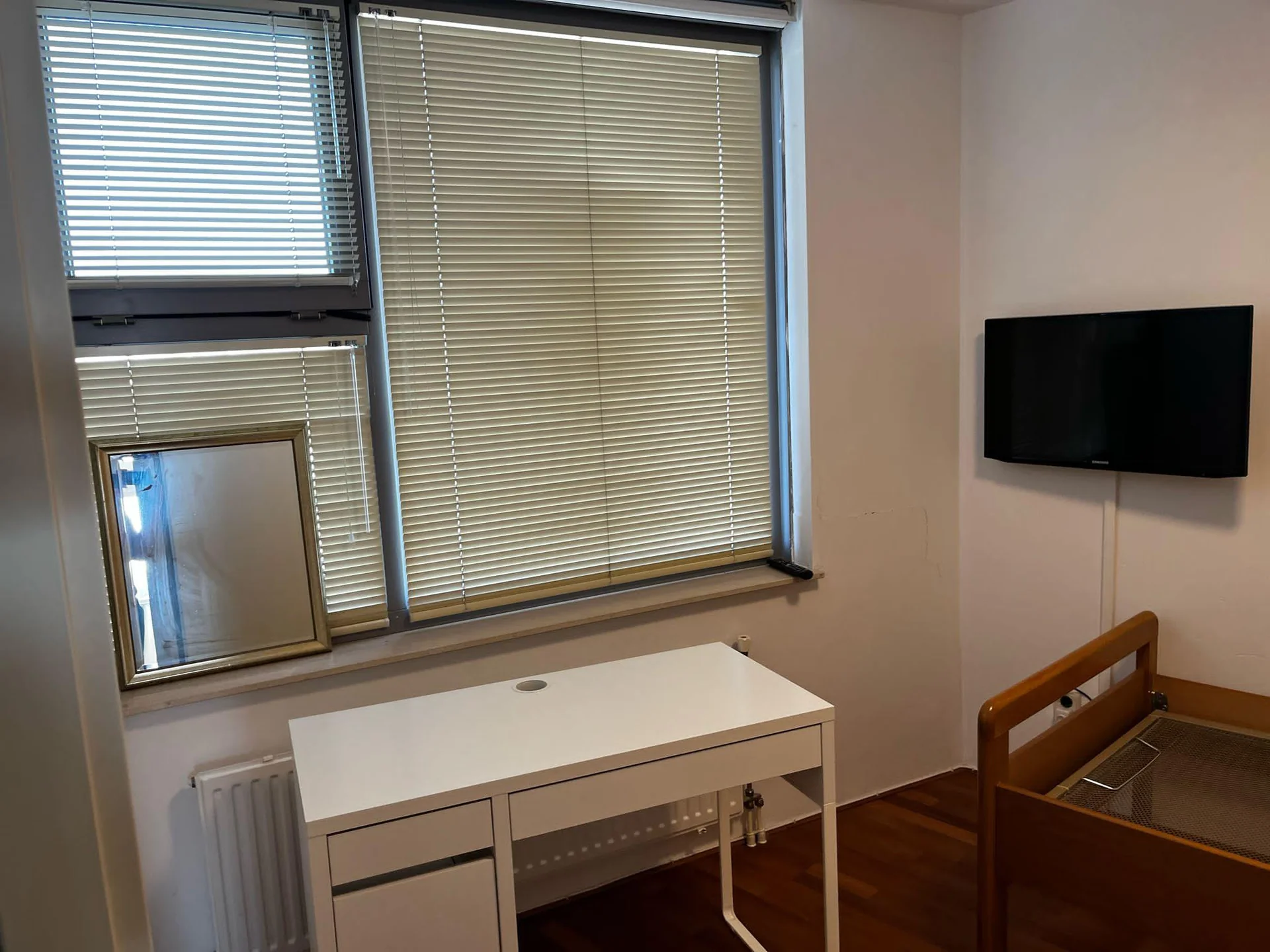 geblurde versie van de foto als achtergrond