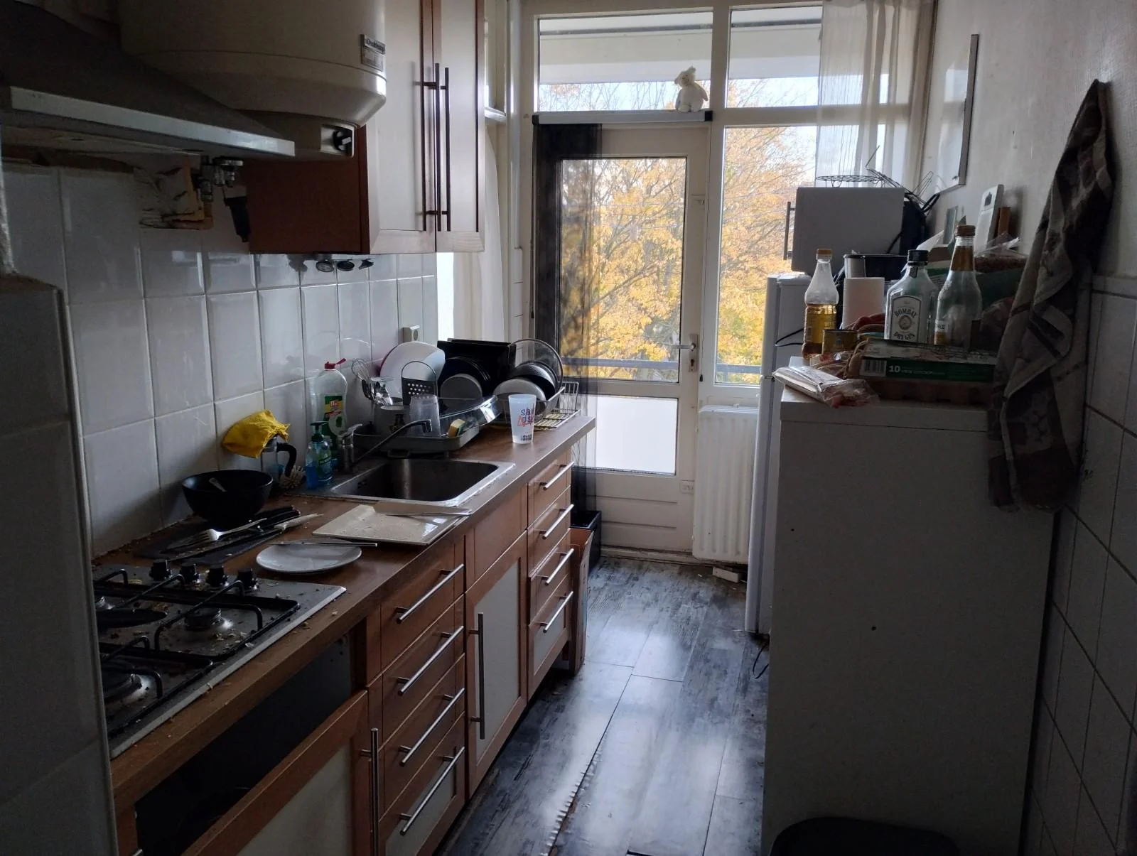 geblurde versie van de foto als achtergrond