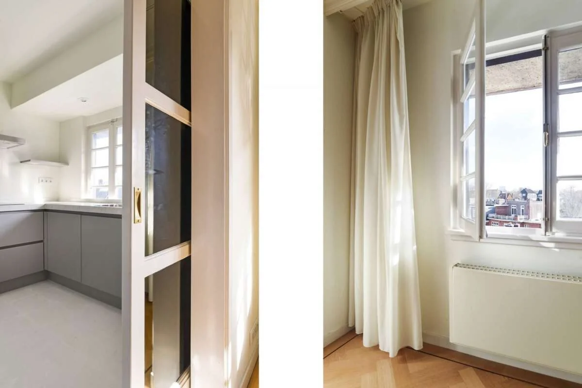 geblurde versie van de foto als achtergrond