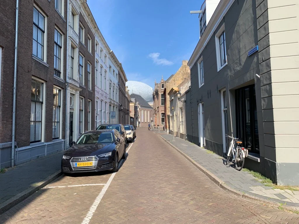 geblurde versie van de foto als achtergrond