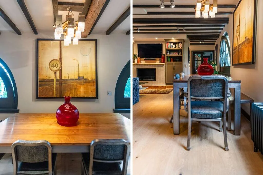 geblurde versie van de foto als achtergrond