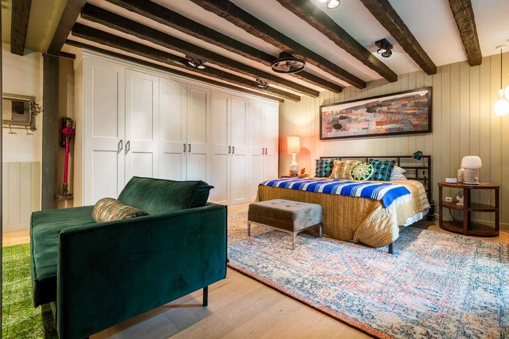 geblurde versie van de foto als achtergrond