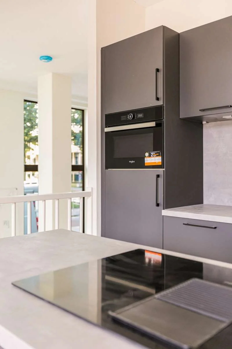 geblurde versie van de foto als achtergrond