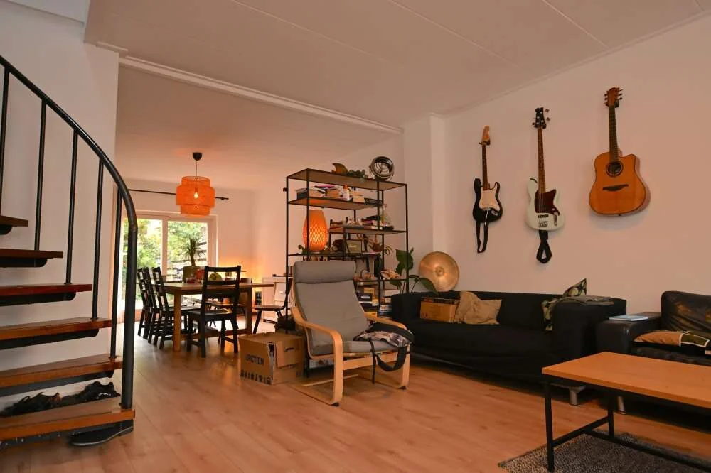 geblurde versie van de foto als achtergrond