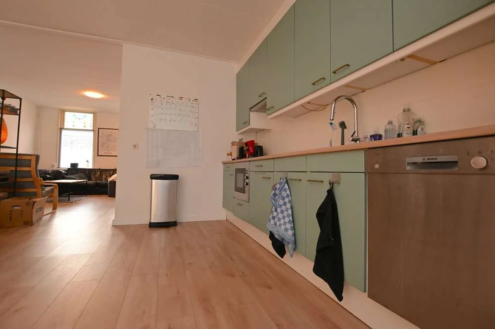 geblurde versie van de foto als achtergrond