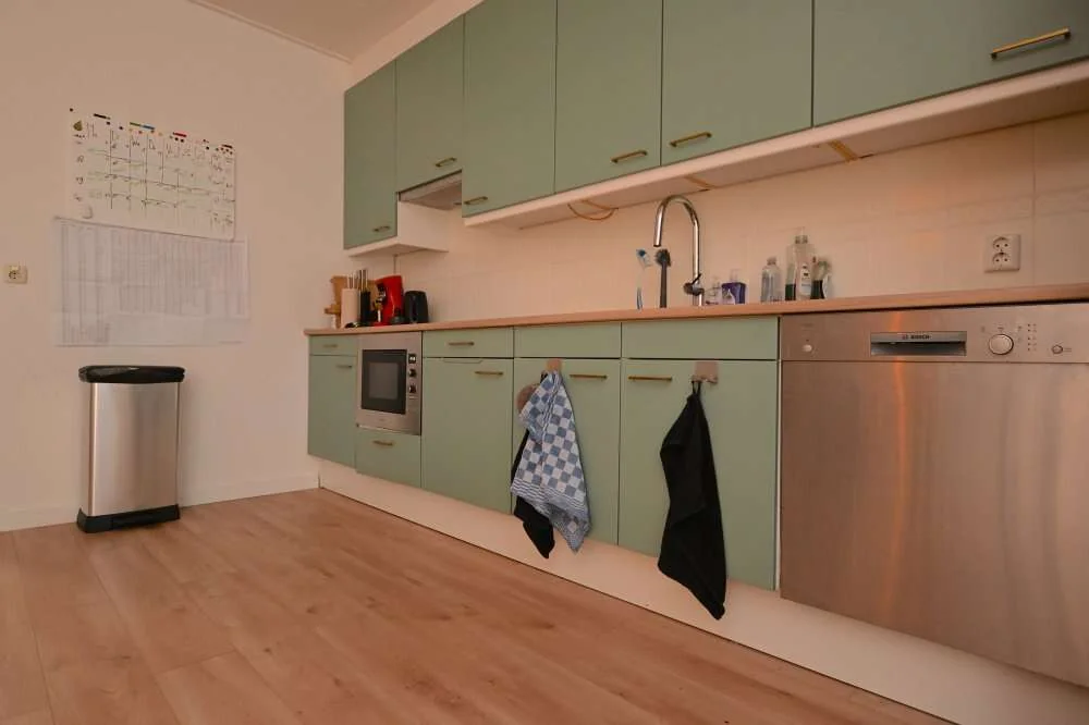 geblurde versie van de foto als achtergrond