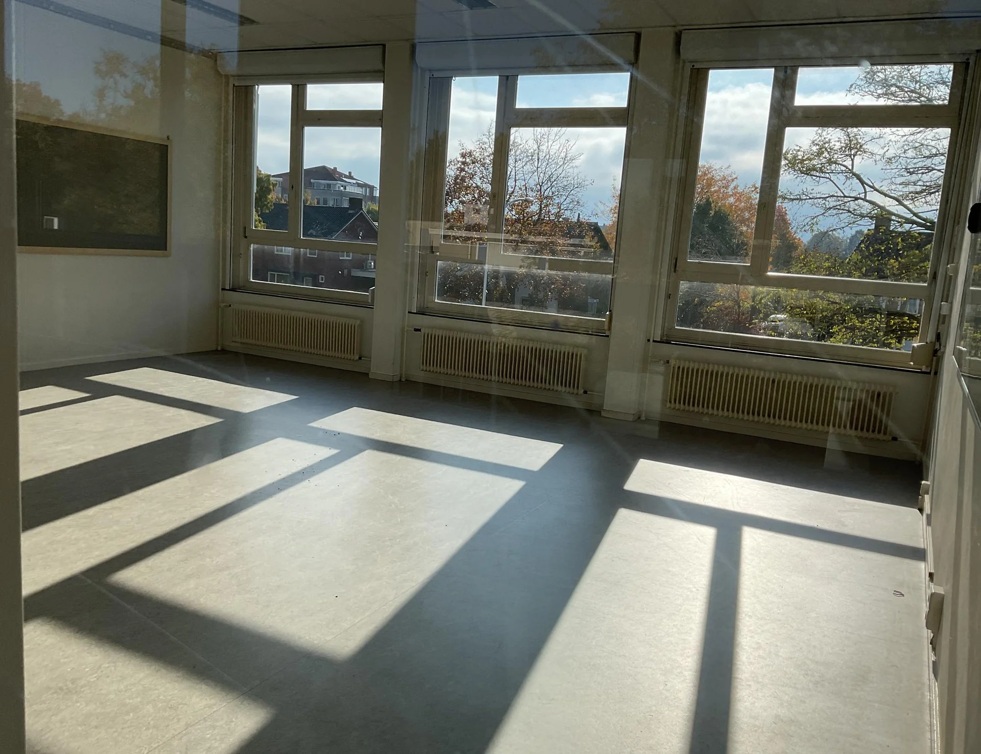 geblurde versie van de foto als achtergrond