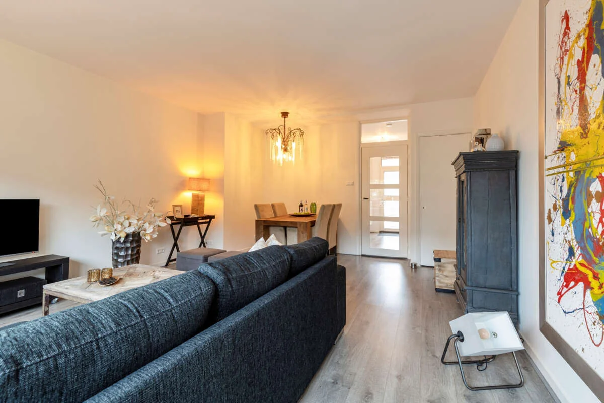 geblurde versie van de foto als achtergrond