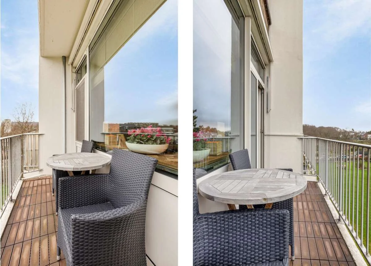 geblurde versie van de foto als achtergrond