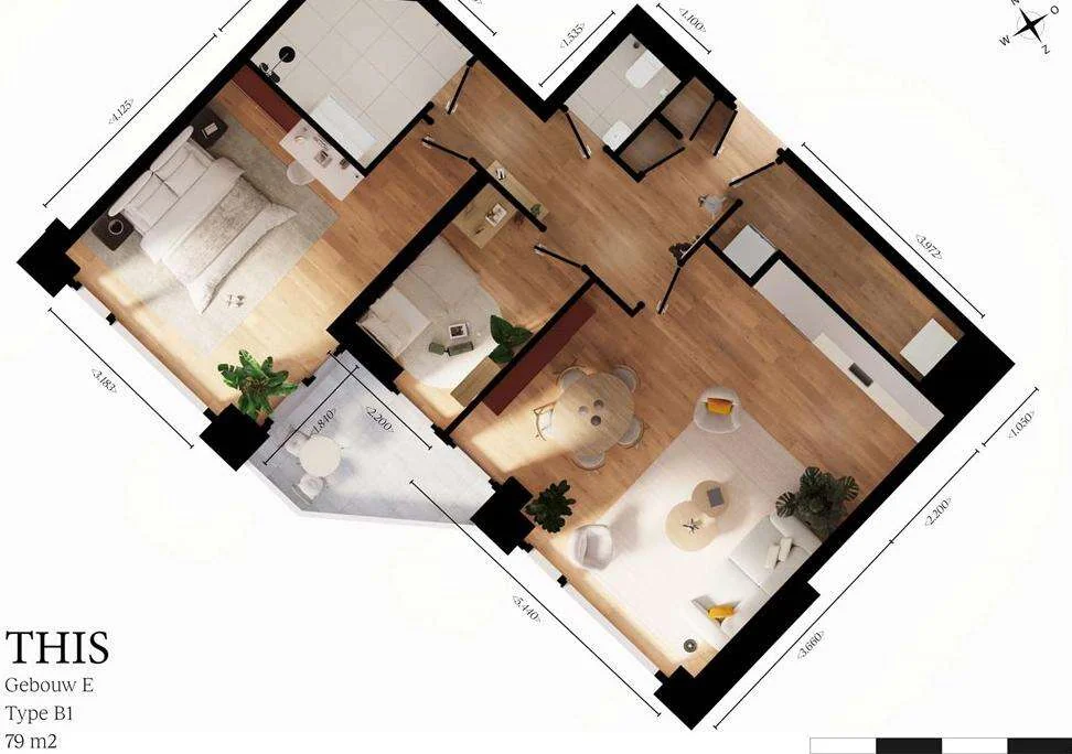 geblurde versie van de foto als achtergrond