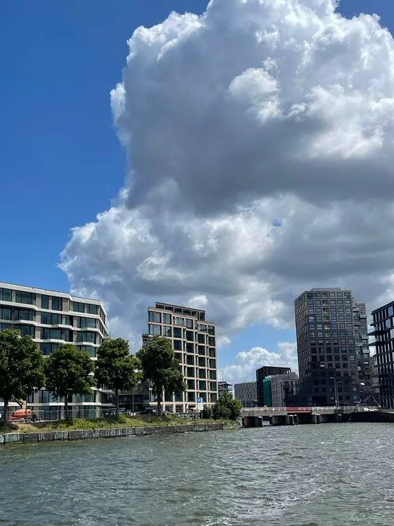 geblurde versie van de foto als achtergrond