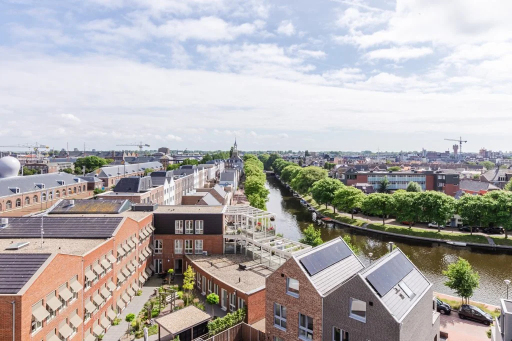 geblurde versie van de foto als achtergrond