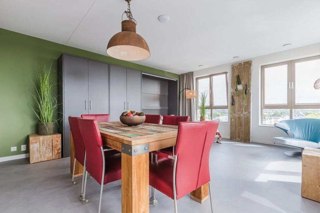 geblurde versie van de foto als achtergrond