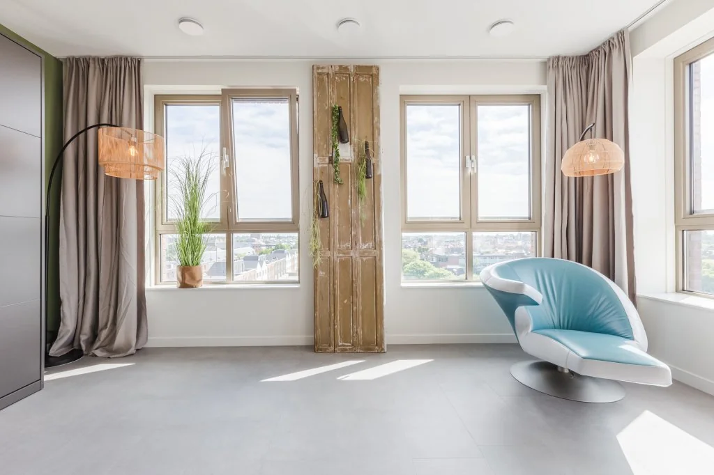 geblurde versie van de foto als achtergrond