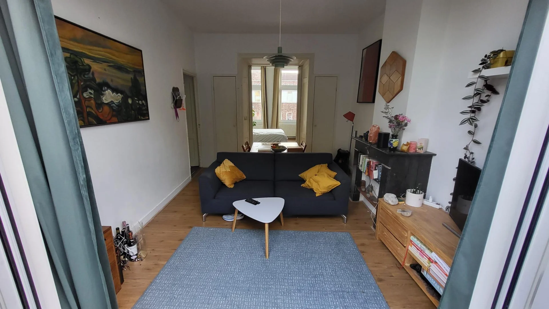 geblurde versie van de foto als achtergrond