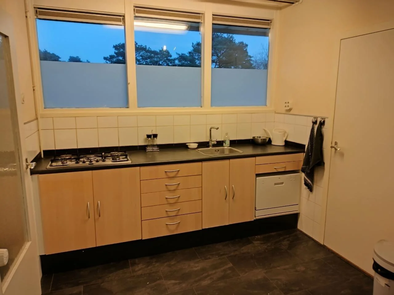 geblurde versie van de foto als achtergrond