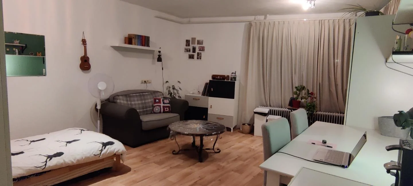 geblurde versie van de foto als achtergrond