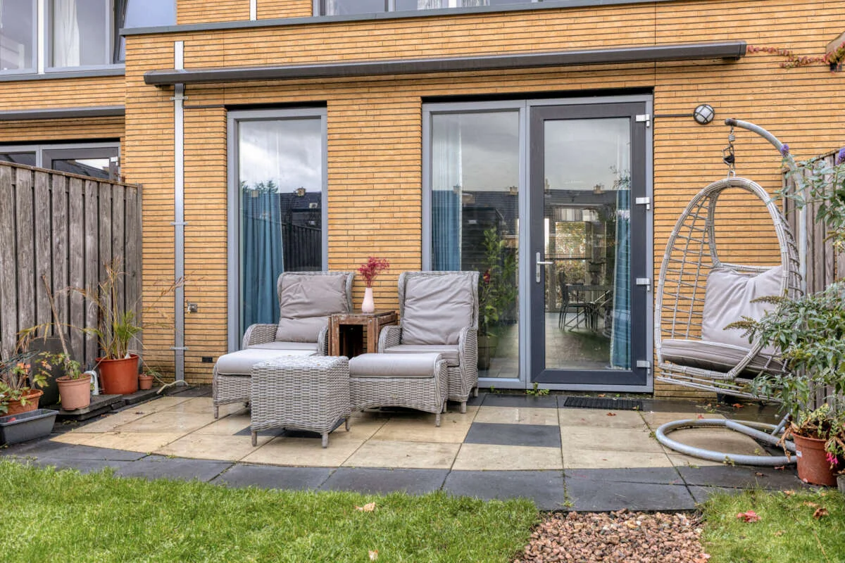 geblurde versie van de foto als achtergrond