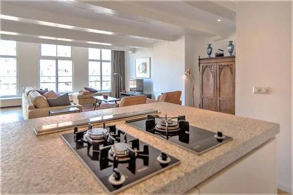 geblurde versie van de foto als achtergrond