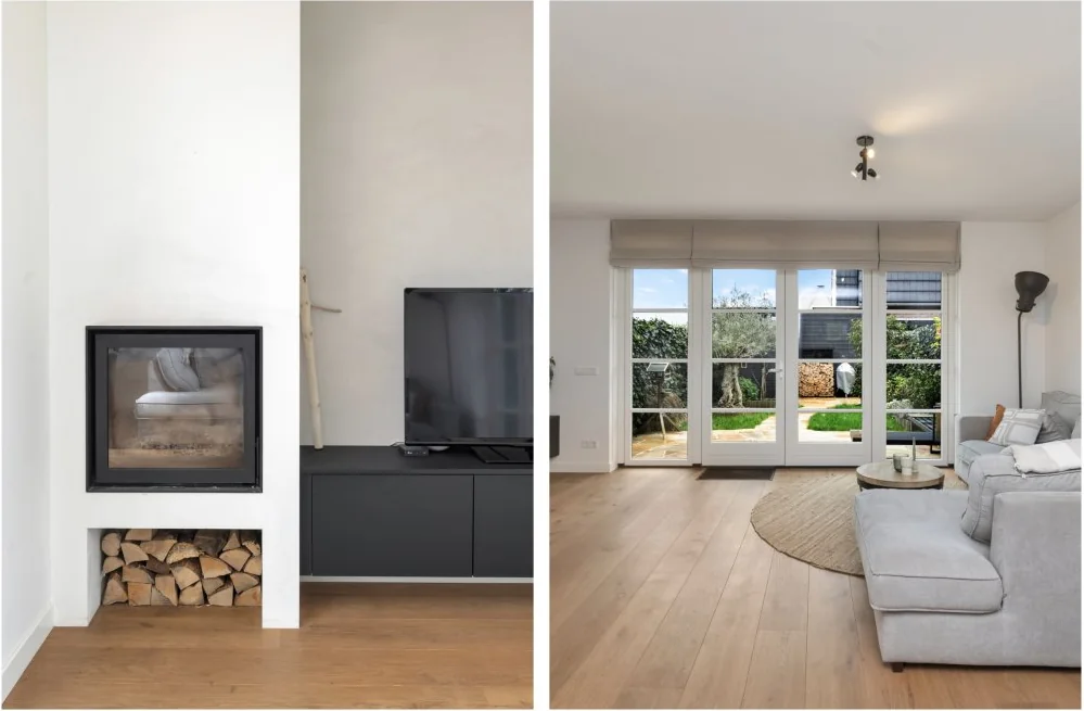 geblurde versie van de foto als achtergrond