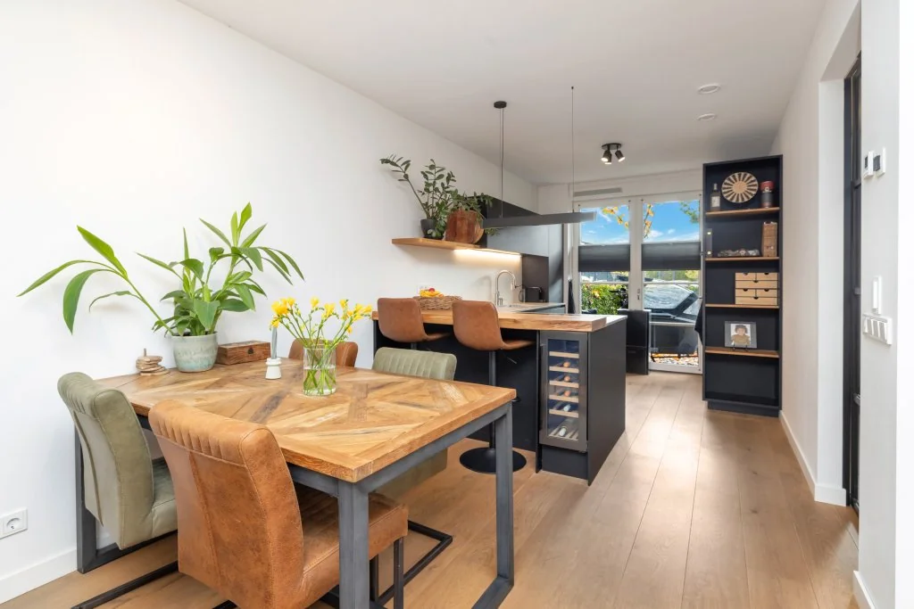 geblurde versie van de foto als achtergrond