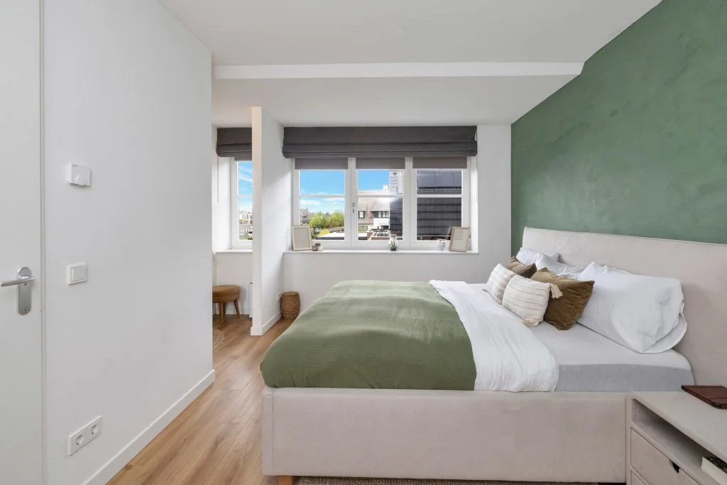 geblurde versie van de foto als achtergrond