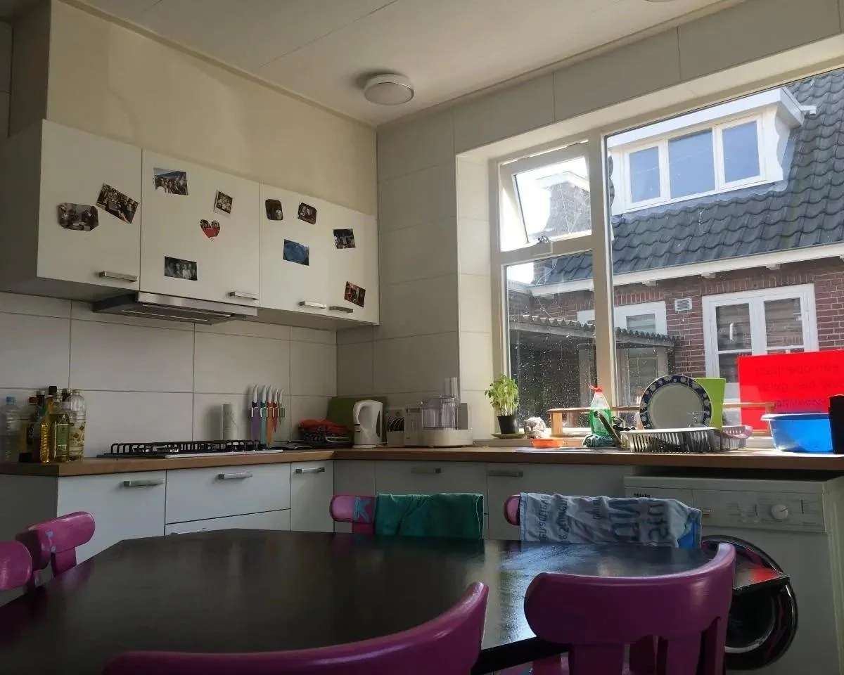 geblurde versie van de foto als achtergrond