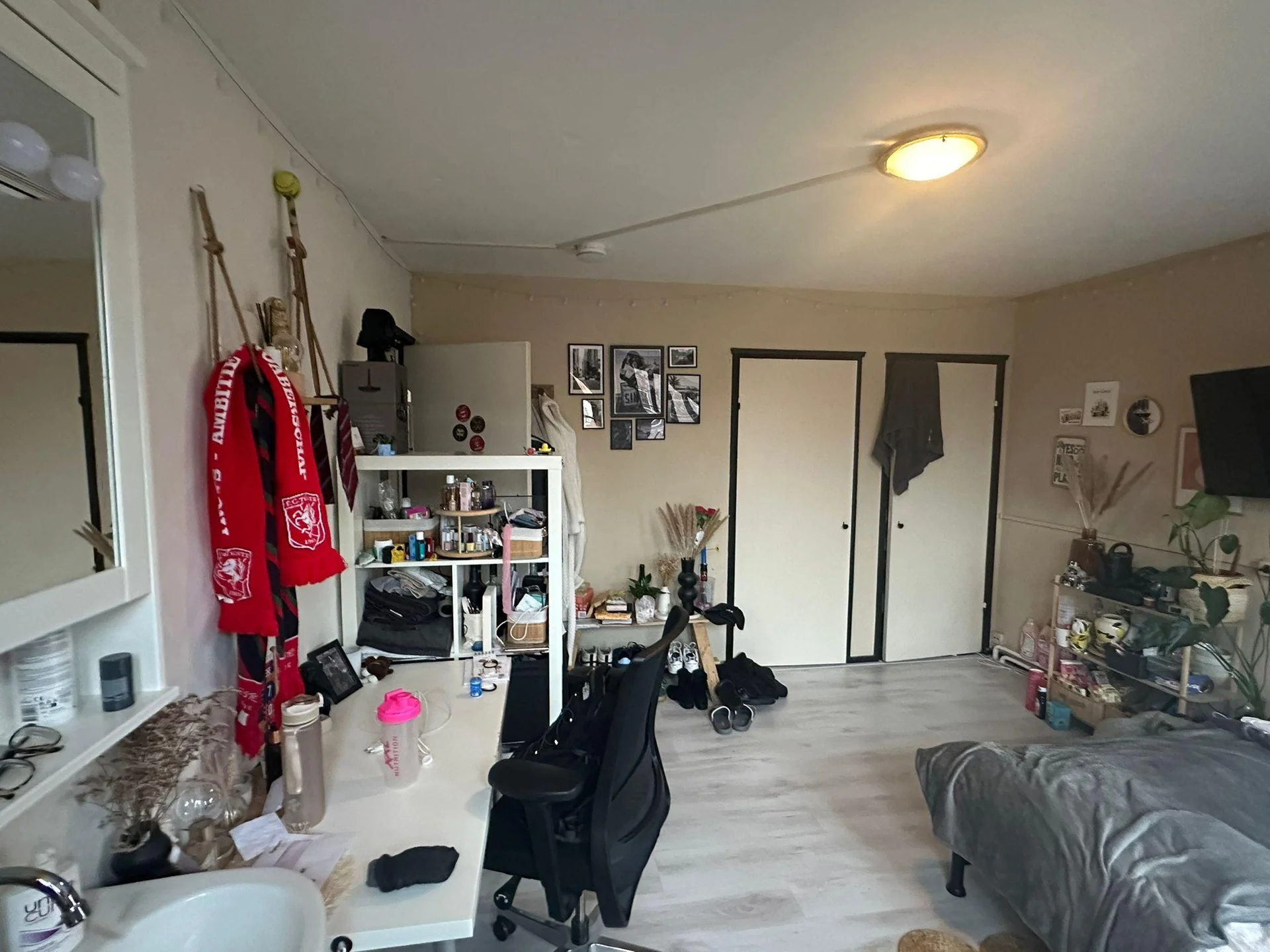 geblurde versie van de foto als achtergrond