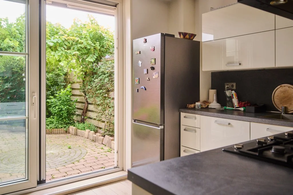 geblurde versie van de foto als achtergrond