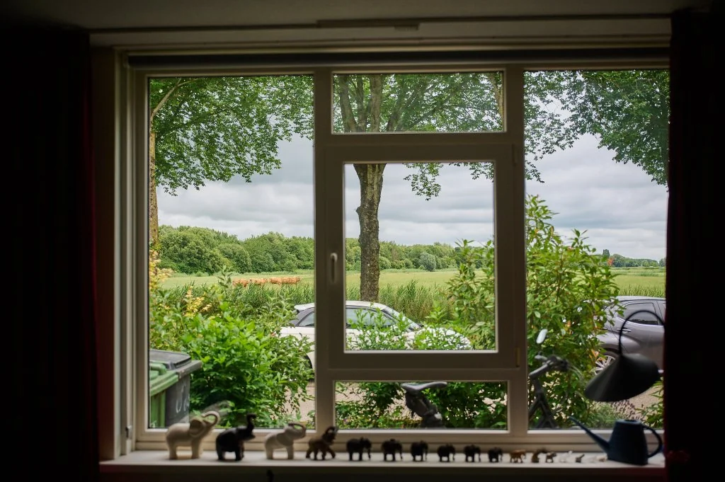 geblurde versie van de foto als achtergrond