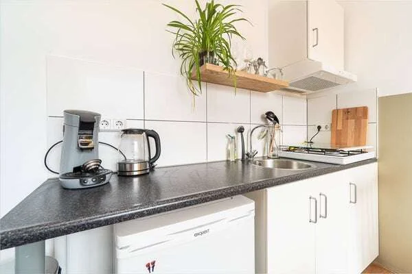 geblurde versie van de foto als achtergrond