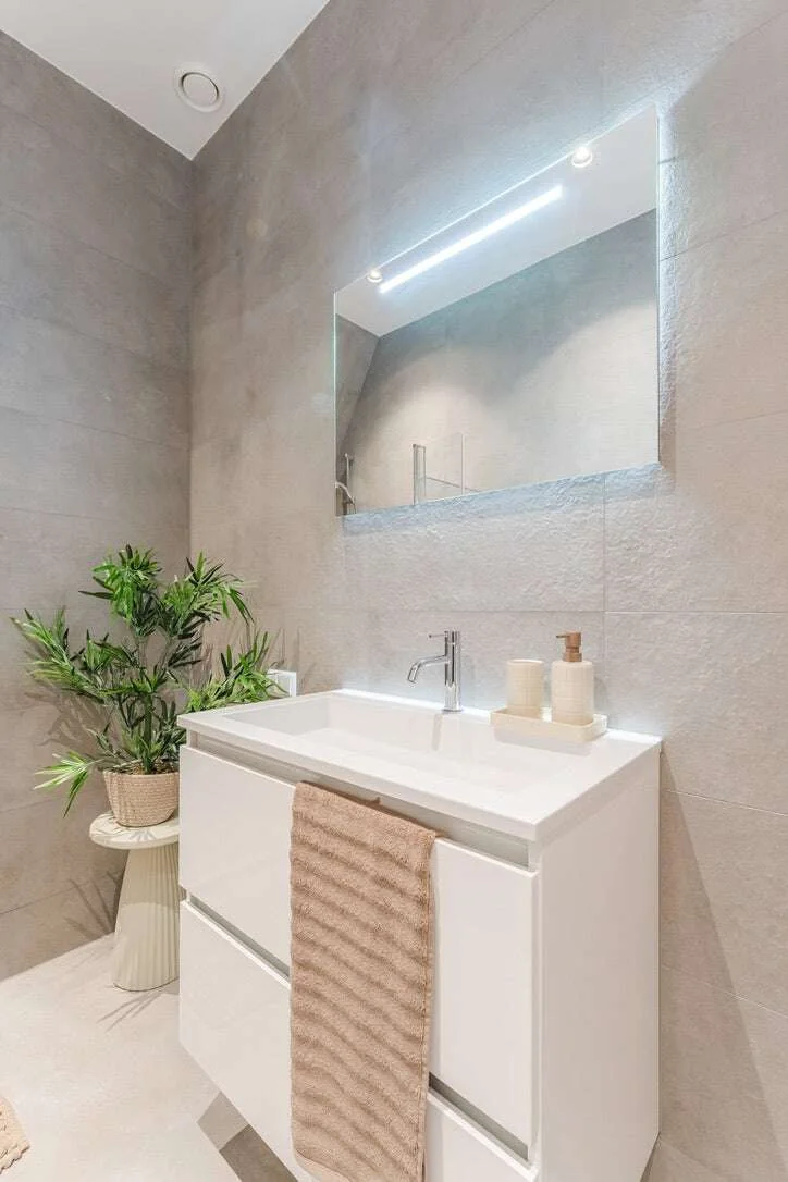 geblurde versie van de foto als achtergrond