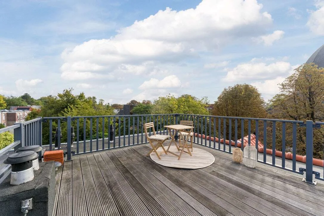 geblurde versie van de foto als achtergrond