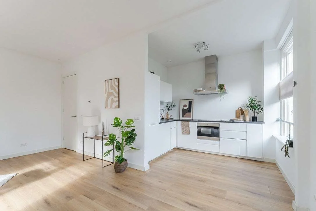 geblurde versie van de foto als achtergrond